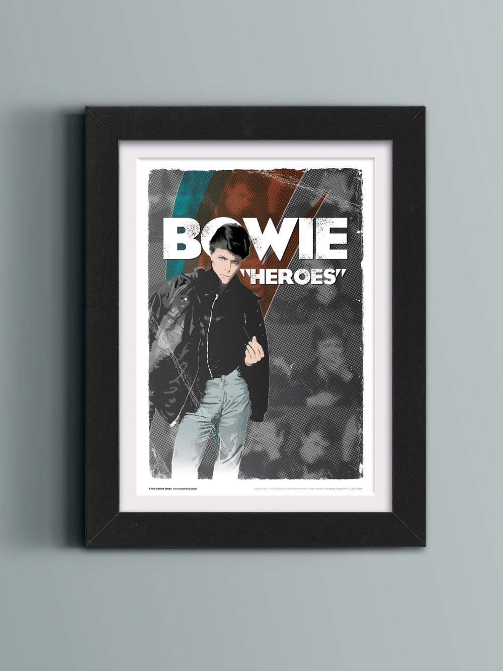 David Bowie Art Print – No. 5 'Hero'