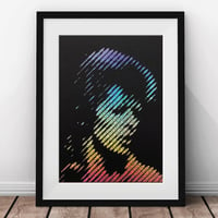 Image 1 of Bowie – Ziggy – Layered Papercut Print