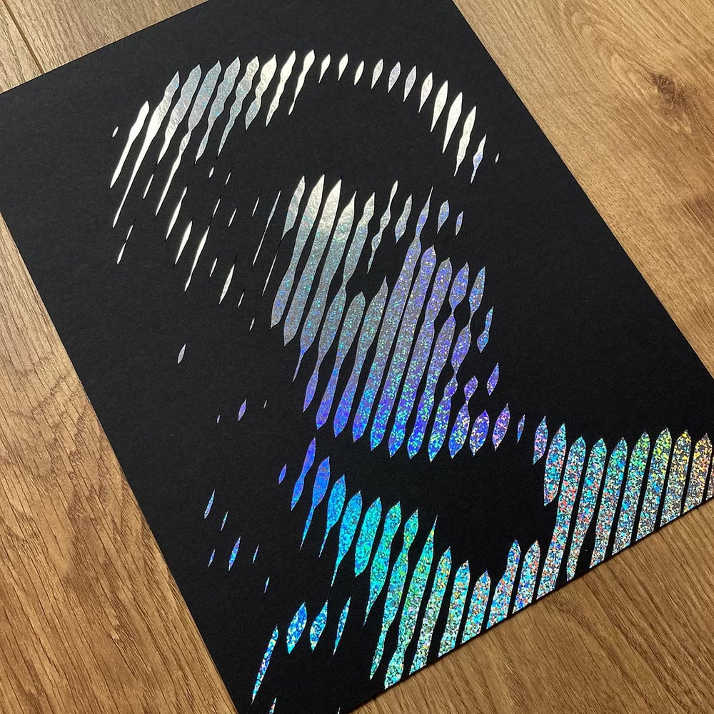 Bowie – Ziggy – Layered Papercut Print