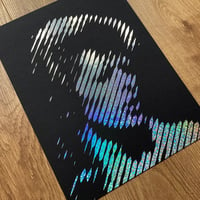 Image 4 of Bowie – Ziggy – Layered Papercut Print