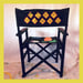 Image of Upcycled hand painted camping Chair
