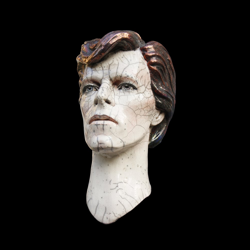 David Bowie - Cracked Actor - Raku Sculpture