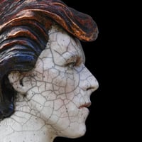Image 4 of David Bowie - Cracked Actor - Raku Sculpture