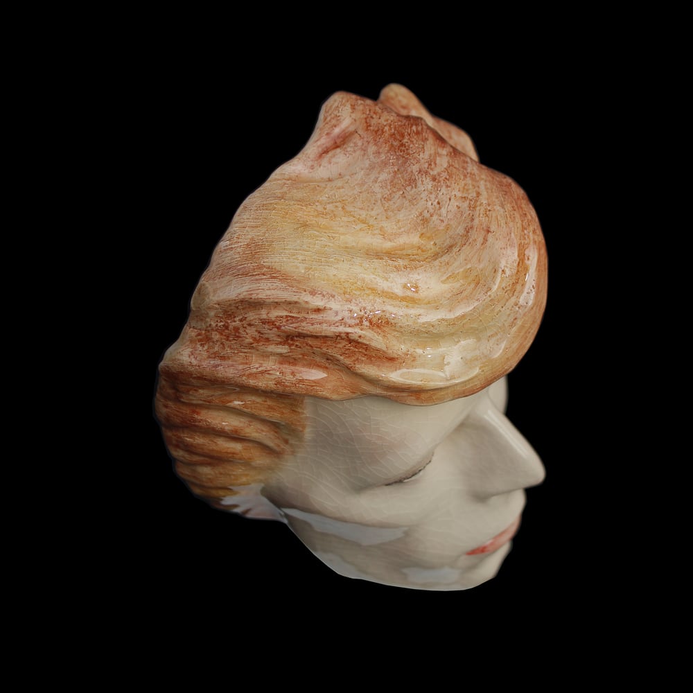 David Bowie - Cracked Actor - Painted and Glazed Ceramic Sculpture