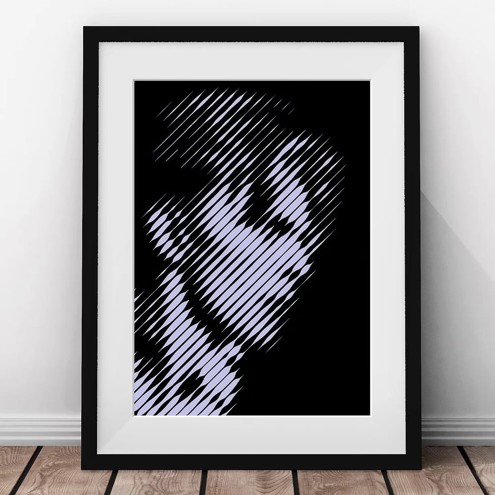 Bowie – Thin White Duke – Layered Papercut Print