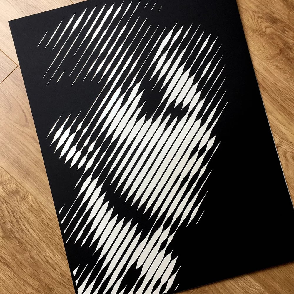 Bowie – Thin White Duke –  Layered Papercut Print