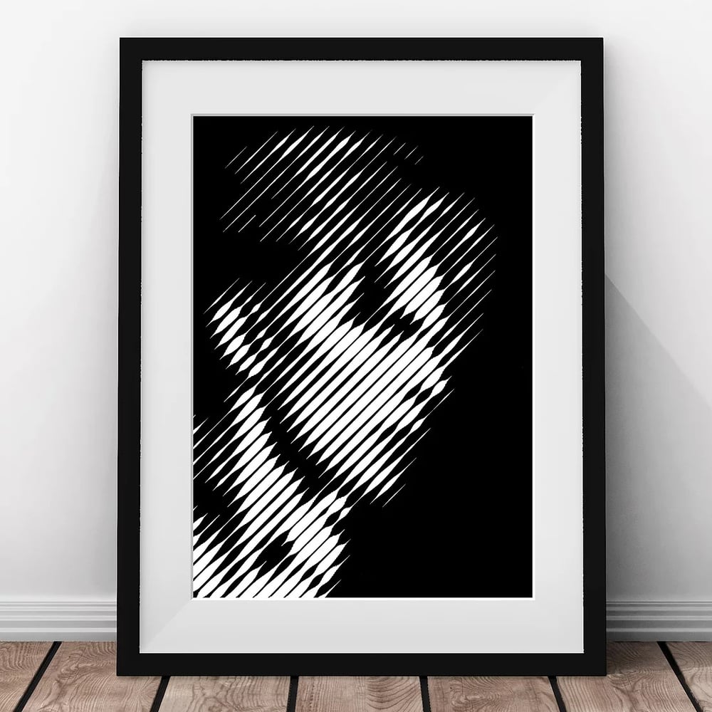 Bowie – Thin White Duke –  Layered Papercut Print