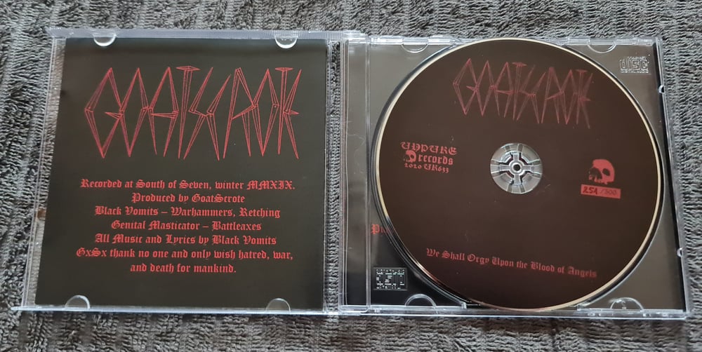 GOATSCROTE - We Shall Orgy Upon the Blood of Angels CD