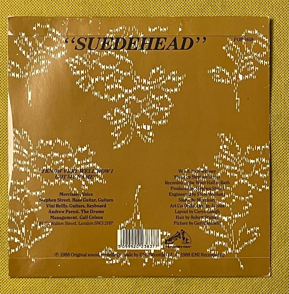 Morrissey- Suedehead 1988 7” 45rpm Nice Copy