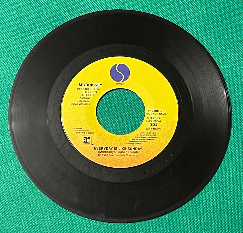 Morrissey - Everyday is like Sunday 1988 7” 45rpm US Promo