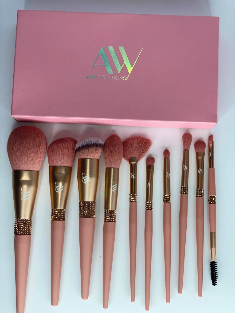 Image of Pink Diamond 10 PCS Luxury Brush Set