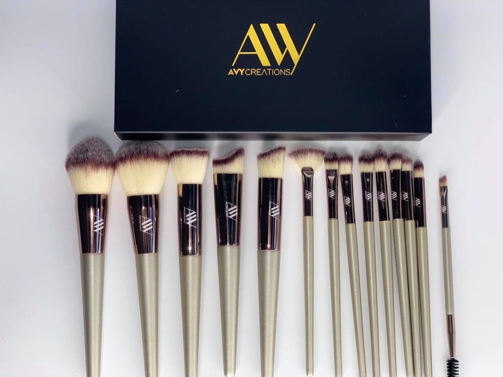 Image of Champagne 14 PCS Brush Set