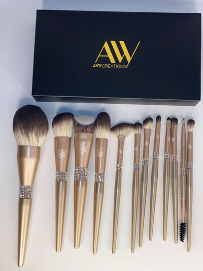 Image of Golden Diamond 12 PCS Luxury Brush Set