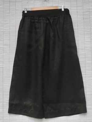 Image of Black linen Louey pants - crop