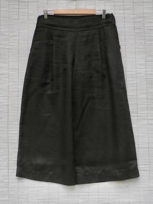 Image of Black linen Louey pants - crop