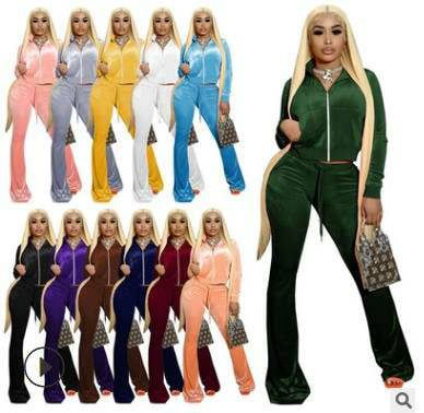 Velvet Sweat Suit Image 3