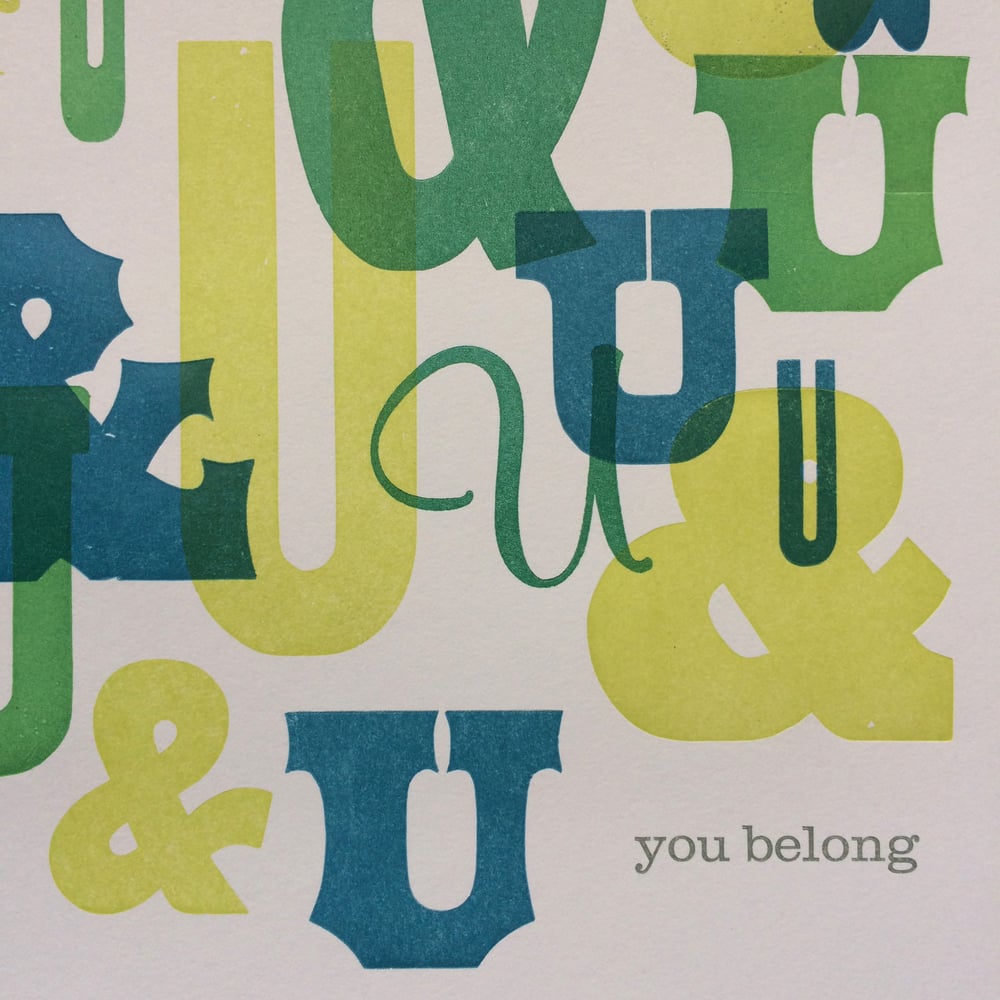 Image of You Belong (blue)