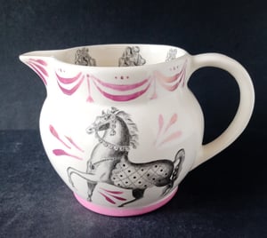 Harlequinade horse and troupe jug