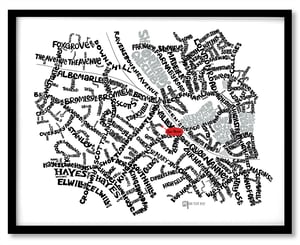 Image of Shortlands BR2 - SE London Type Map
