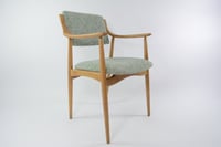 Image 1 of Chaise scandinave vert chiné