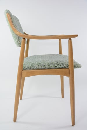 Image of Chaise scandinave vert chiné