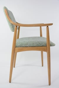 Image 2 of Chaise scandinave vert chiné