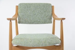 Image of Chaise scandinave vert chiné