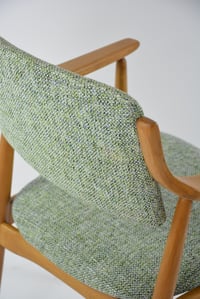 Image 4 of Chaise scandinave vert chiné