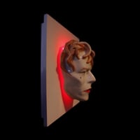 Image 3 of David Bowie - LED Version - Painted Ashes To Ashes Sculpture