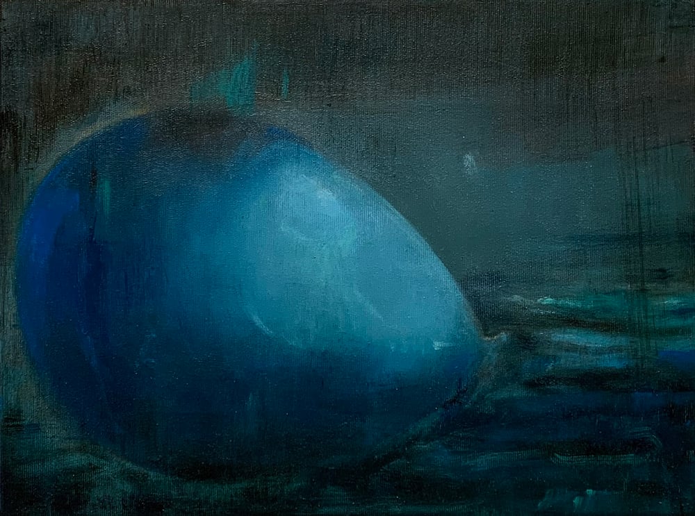 Image of Painting / maleri / "Balloonlight" / 30x40 cm