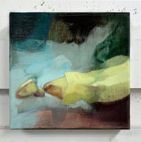 Image 2 of Painting / maleri / "Bristet (gul)" / 20x20 cm