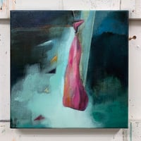 Image 2 of Painting / maleri / "Bristet (pink)" / 30x30 cm