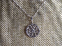 Image 2 of Kate Middleton Duchess of Cambridge Inspired Replikate Round Pavé Clear Crystal Drop Necklace