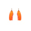 PETALS ON CREOLES _ EARRINGS E3 ORANGE