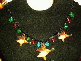 Image of Kitsch flying ducks necklace