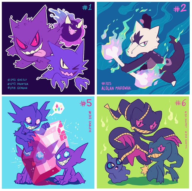 Pin by N Gueri on Pokémon  Ghost pokemon, Ghost type pokemon