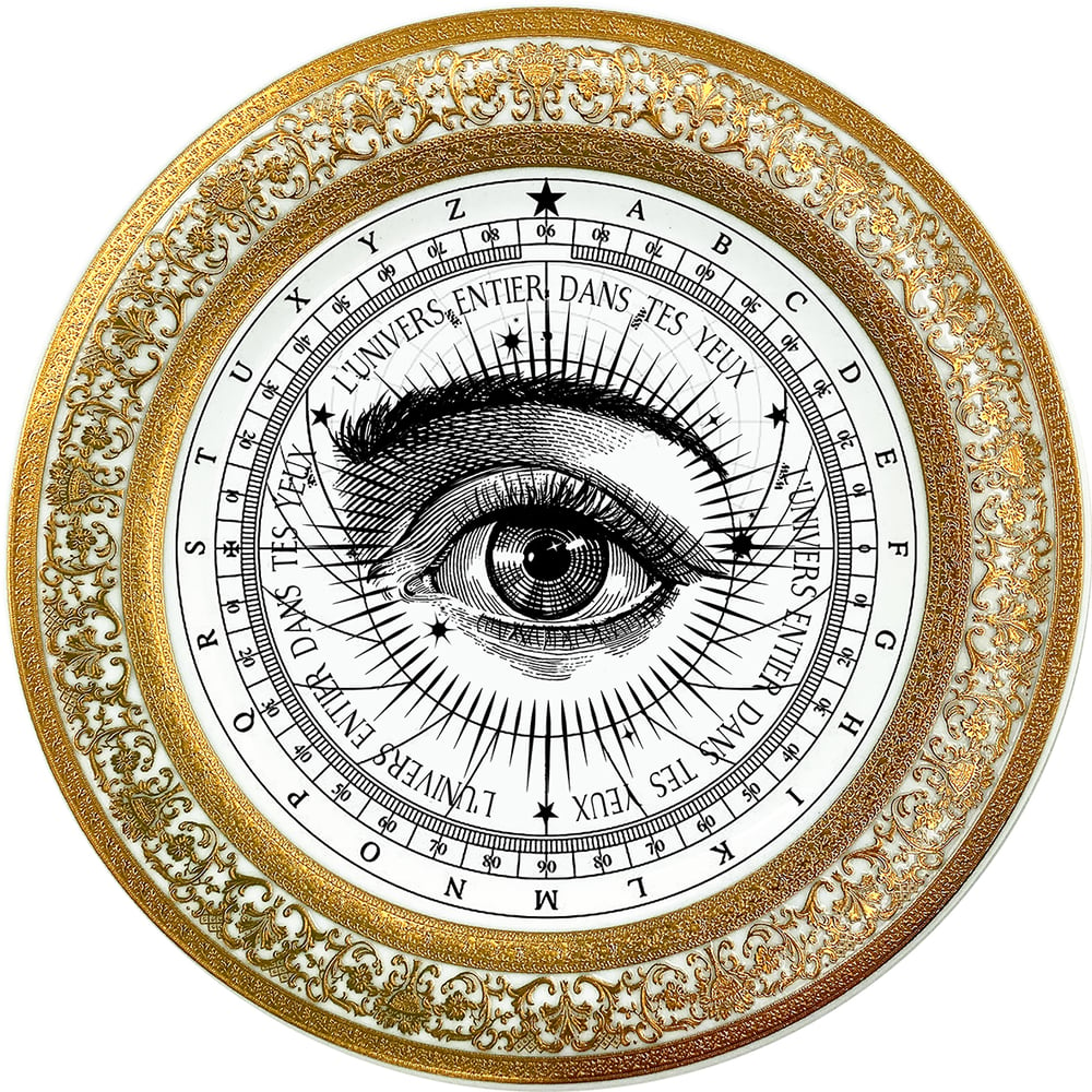 Image of Lover's Eye - Astrolabio - Fine China Plate - #0784