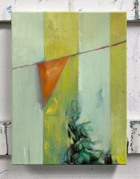 Image 2 of Painting / maleri / "Vimpel på striber" / 30x40 cm