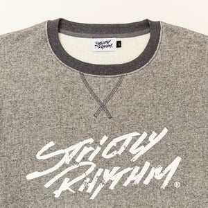Image of Men's classic logo sweatshirt grey cross stitch