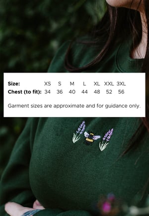 Image of Mushi & Oak Embroidered Sweatshirt ~ Black