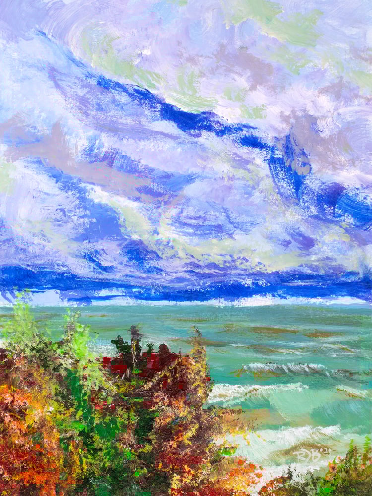 Image of ||| PRINT ||| - "Lake Michigan Was Angry that Day - Pt 1"