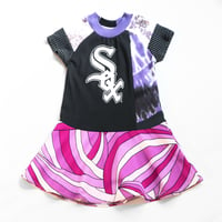 white sox south side 5T chicago baseball white sox team courtneycourtney short sleeve dress vintage