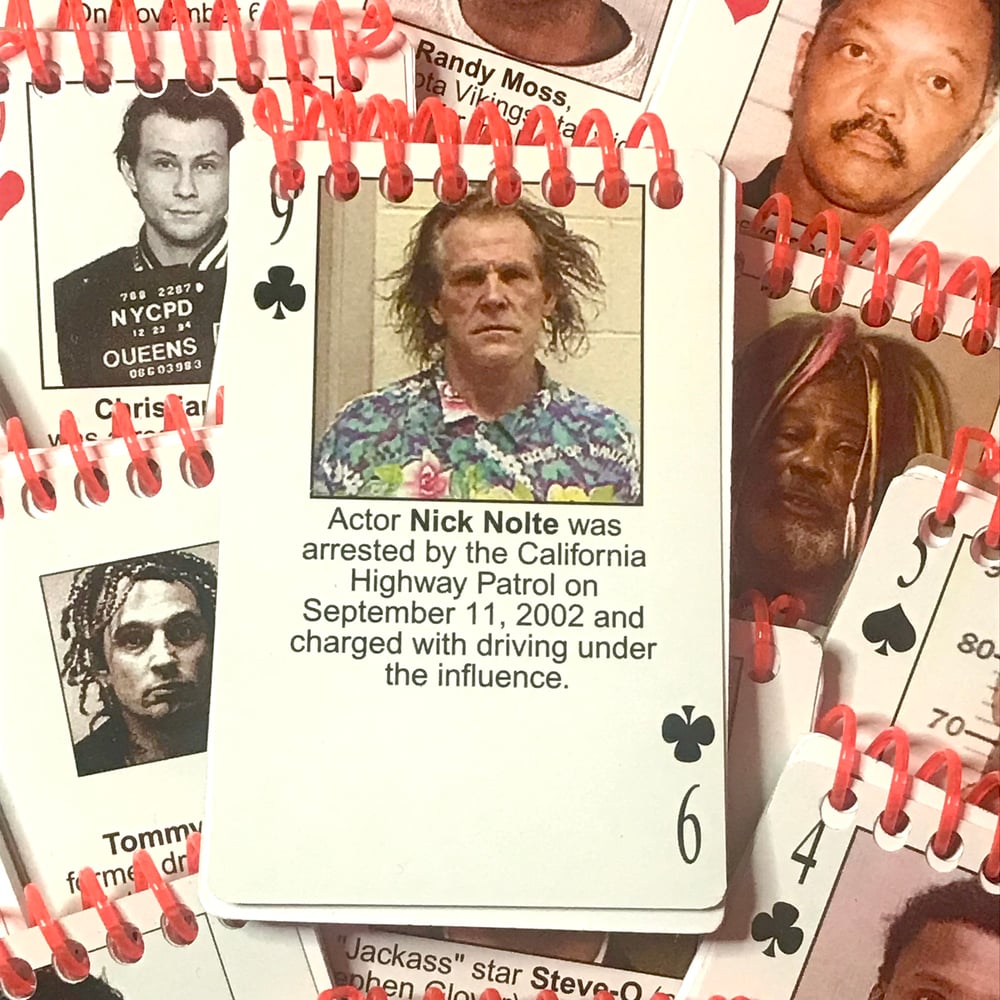 Celebrity Mugshot mini notebook