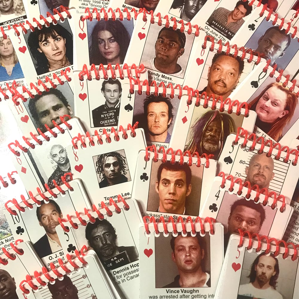 Celebrity Mugshot mini notebook 
