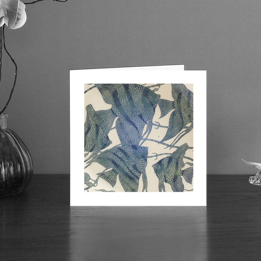 Image of Angelfish art card