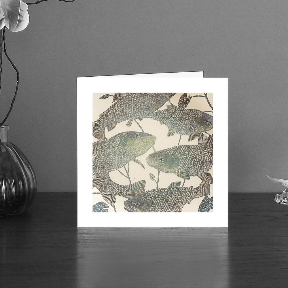Image of Group of Trout art card