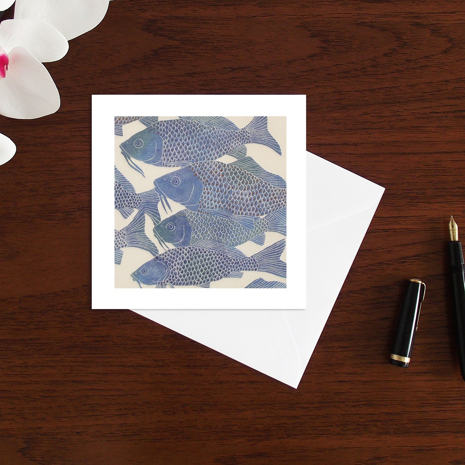 Image of Mirror Carp art card