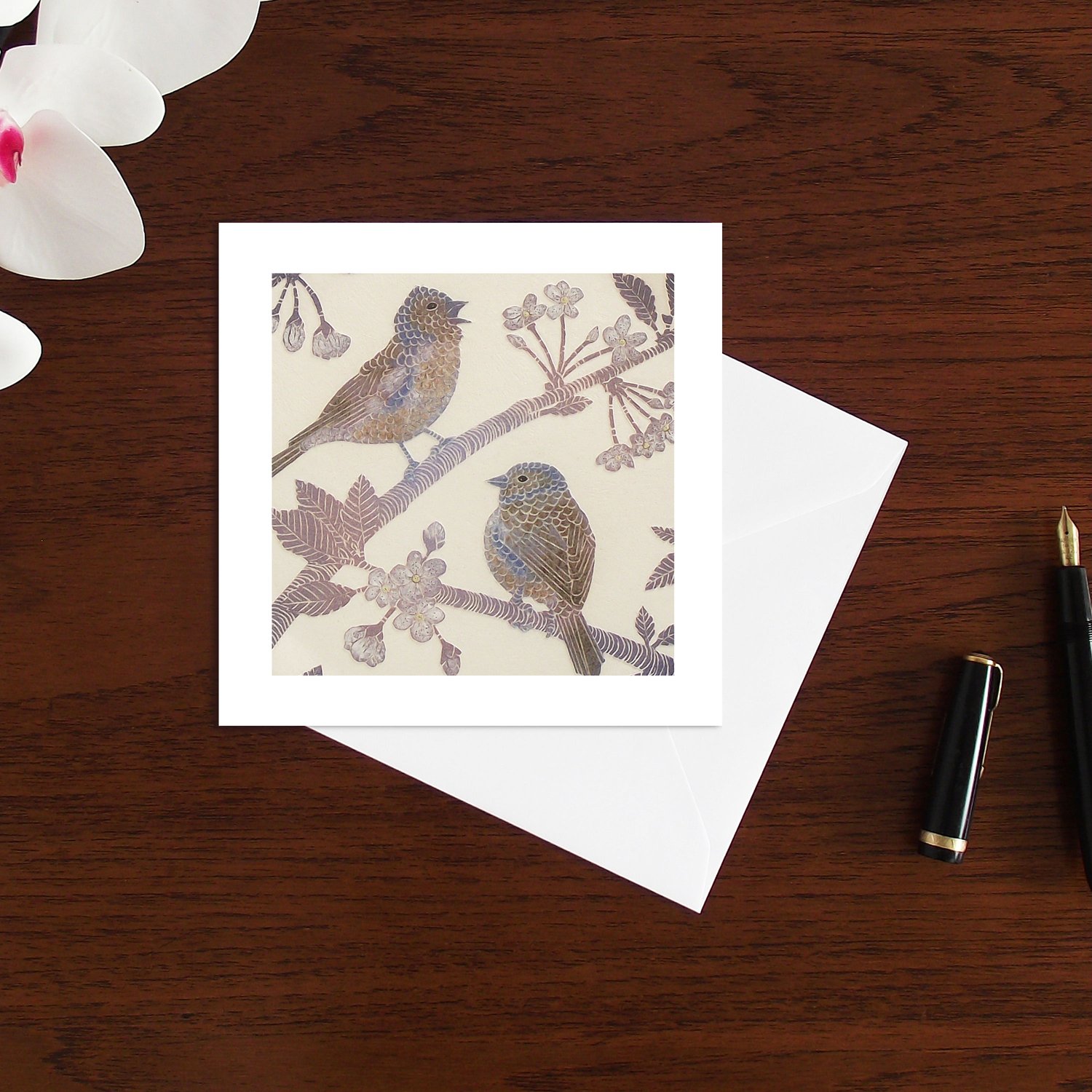 Image of Chaffinches art card
