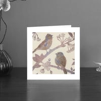 Image 1 of Chaffinches art card