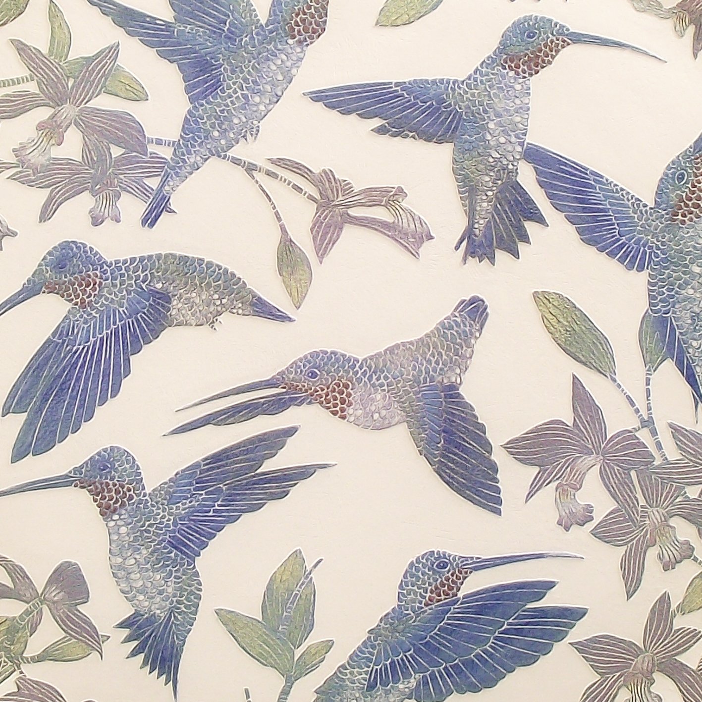 Image of Seven Hummingbirds art card